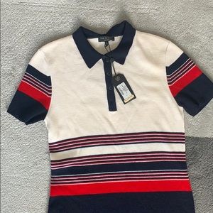 RAG & BONE Krista Stripe Polo Dress
